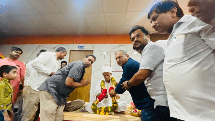 संत तुलसारामजी महाराज का रामदेव प्रार्थना मंदिर में हुआ पर्दापण