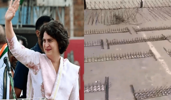 किसानों के रास्ते में कील-कांटे बिछाना अमृतकाल है या अन्यायकाल', प्रियंका गांधी का पीएम मोदी पर निशाना किसानों के रास्ते में कील-कांटे बिछाना अमृतकाल है या अन्यायकाल', प्रियंका गांधी का पीएम मोदी पर निशाना