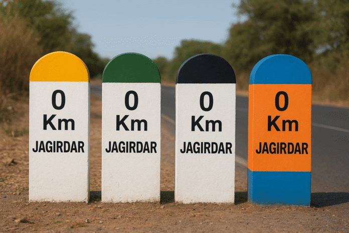 सड़क किनारे लगे माइलस्टोन के अलग-अलग रंग और उनका मतलब
