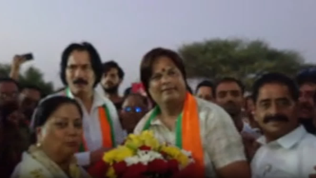 वसुंधरा राजे रतनगढ़ में स्वागत समारोह