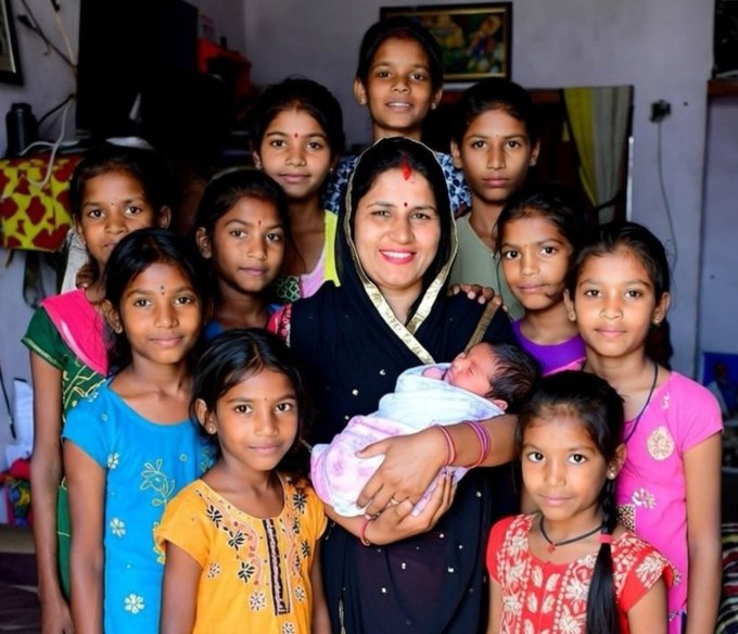 हरियाणा के फतेहाबाद में 10 बेटियों के बाद बेटे के जन्म से जुड़ी सांकेतिक तस्वीर हरियाणा के फतेहाबाद में 10 बेटियों के बाद बेटे के जन्म से जुड़ी सांकेतिक तस्वीर