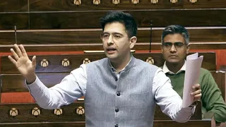 राज्यसभा सांसद राघव चड्ढा संसद में मौजूद राज्यसभा सांसद राघव चड्ढा संसद में मौजूद